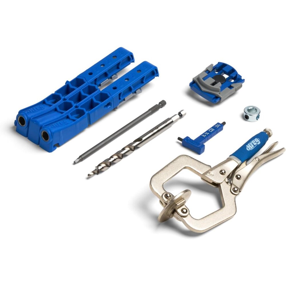 Durable Pocket-Hole Jig 320 with Classic 2 Inch Face Clamp - Includes Wood Clamp